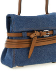 Moschino Blue Cotton Handbag