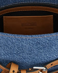 Moschino Blue Cotton Handbag