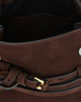 Moschino Brown Calfskin Handbag