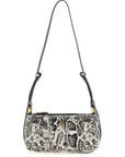 PINKO Gray Calfskin Crossbody Bag