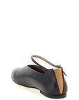 Jil Sander Black Calfskin Ballet Flats