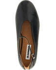Jil Sander Black Calfskin Ballet Flats
