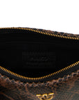 PINKO Brown Calfskin Crossbody Bag