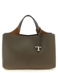 Tod's Gray Calfskin Handbag