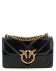 PINKO Black Calfskin Crossbody Bag