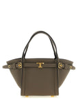 Tod's Gray Calfskin Tote Bag