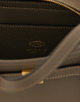 Tod's Gray Calfskin Tote Bag