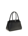 Prada Black Calf Leather Bos Taurus Handbag