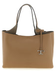 Tod's Brown Calfskin Tote Bag