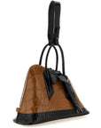 The Attico Brown Calf Leather Bos Taurus Handbag