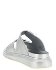Alexander McQueen Silver Rubber Slides