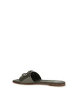 Valentino Garavani Bicolor Calf Leather Bos Taurus Flat Sandals