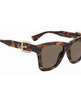 Moschino Brown Acetate Sunglasses