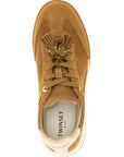 Twinset Beige Leather Low Top Sneakers