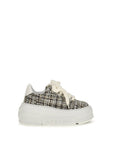 Casadei Multicolor Fabric Platform Sneakers