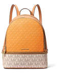 Michael Kors Orange Canvas Backpack