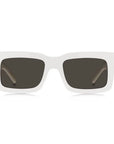 Hugo Boss Occhiali da Sole Bianco con Lenti Grigie e Protezione UV