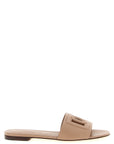 Dolce & Gabbana Beige Calfskin Slides
