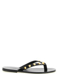 Valentino Garavani Black Calfskin Slides
