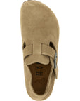 Birkenstock Beige Suede Leather Clogs