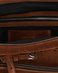 Moschino Brown Calfskin Clutch Bag