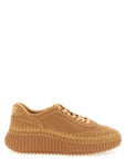 Chloé Beige Polyester Platform Sneakers