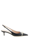 Valentino Garavani Bicolor Leather Mid Heel Pumps