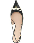 Valentino Garavani Bicolor Leather Mid Heel Pumps
