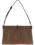 Etro Brown Pvc Clutch Bag