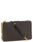 PINKO Brown Calfskin Crossbody Bag