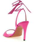 The Attico Fuchsia Leather Stiletto Heel Sandals