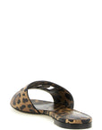 Dolce & Gabbana Brown Calfskin Slides