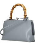Jil Sander Gray Leather Handbag