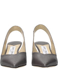 Jimmy Choo Gray Leather High Heel Pumps