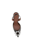 Amina Muaddi Brown Calf Leather Bos Taurus High Heel Pumps