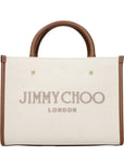 Jimmy Choo Beige Fabric Handbag