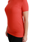 Dolce & Gabbana Red Crewneck Short Sleeve T-shirt Cotton Top