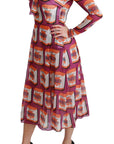 Dolce & Gabbana Purple Silk Bellezza A-Line Gown Dress