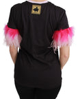 Dolce & Gabbana Black YEAR OF THE PIG Top Cotton T-shirt