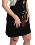 Dolce & Gabbana Black Fashion Devotion Sheath Mini Dress