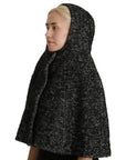Dolce & Gabbana Gray Tweet Wool Kaftan Jacket Coat Top