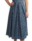 Dolce & Gabbana Blue Heart Cotton A-Line Stretch Dress