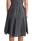 Dolce & Gabbana Black Polka Dotted Cotton A-Line Dress