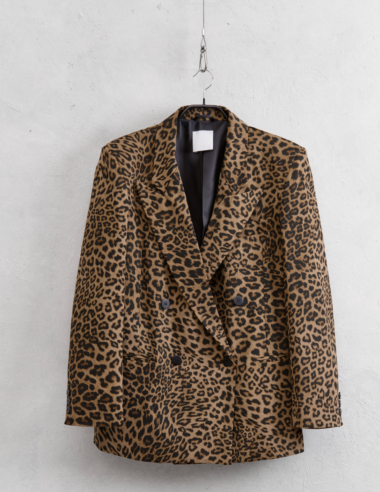 Blazer doppiopetto animalier