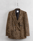 Blazer doppiopetto animalier