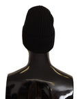 Dolce & Gabbana Black Wool Knit Women Winter Hat