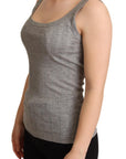 Dolce & Gabbana Gray Cotton Modal Canotta Tank Top T-shirt