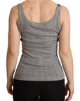 Dolce & Gabbana Gray Cotton Modal Canotta Tank Top T-shirt