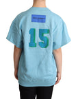 Dolce & Gabbana BLue Queen Of Hearts Card Sweater T-shirt