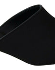 Dolce & Gabbana Black Grosgrain Slides Sandals Women Shoes
